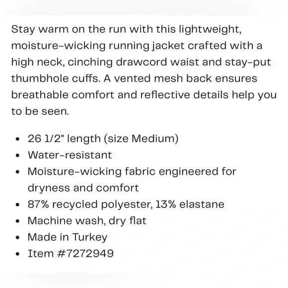 Medium/8-10 Sweaty Betty Black Fast Lane Running Jacket - Picture 2 of 7